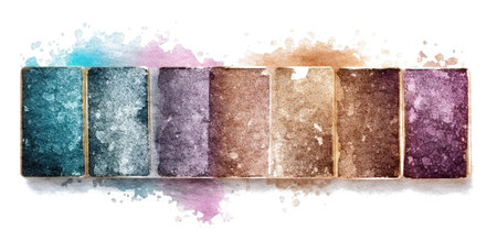 Glittering glamor banner isolated on white background.の写真素材