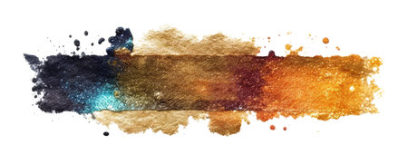 Glittering glamor banner isolated on white background.の写真素材