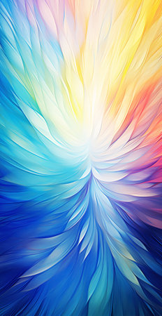 Abstract swirls and waves painting. vertical background.の素材