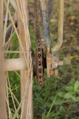 old bicycleの写真素材