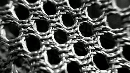 Macro shot of a woolen cloth 