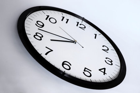Ticking Clock face with moving hands