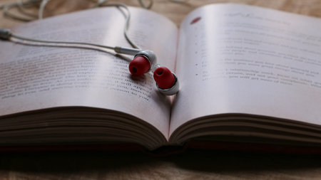 Close up of an old book