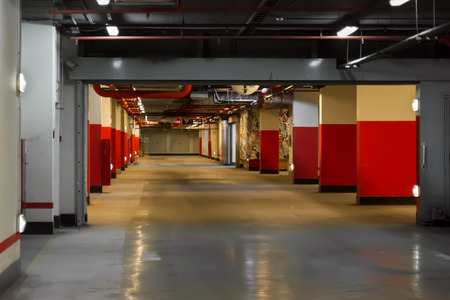 Beautiful view of parking space, indoorsのeditorial素材