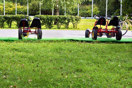 Beautiful view of the park, urban lifeの写真素材