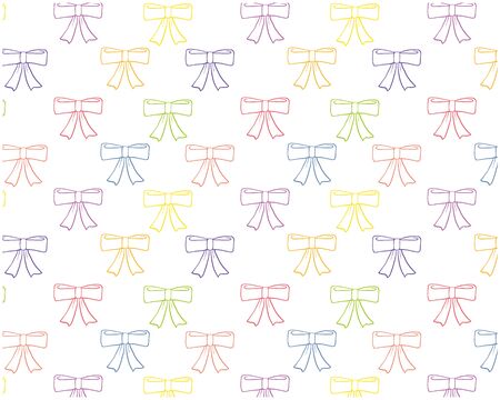 Ribbon Wallpaper Patternのイラスト素材