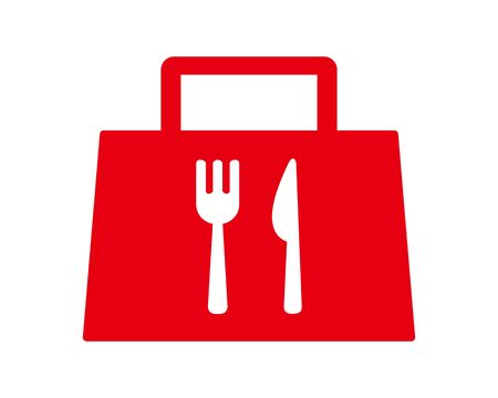 illustration Vector to inform you that you can take home . Take outのイラスト素材