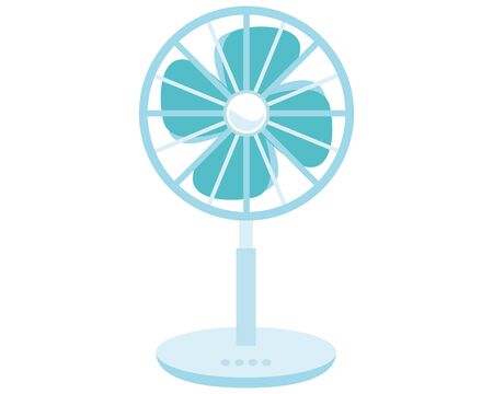 illustration Vector of a fan, Electric fan iconのイラスト素材
