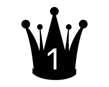 crown awards for winners, champions, leadership.のイラスト素材