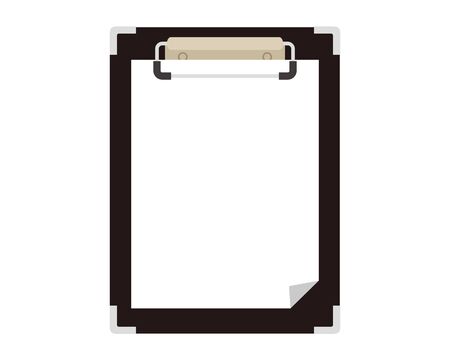 Clipboard vector illustration . Fill out the questionnaire .のイラスト素材