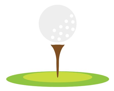 illustration vector of golf ball .のイラスト素材