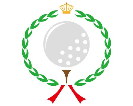 illustration vector of golf ball .のイラスト素材