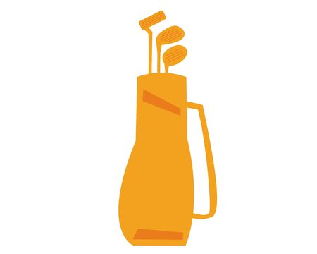 Golf club icon.  illustration Vector about golf .  golf club bagのイラスト素材