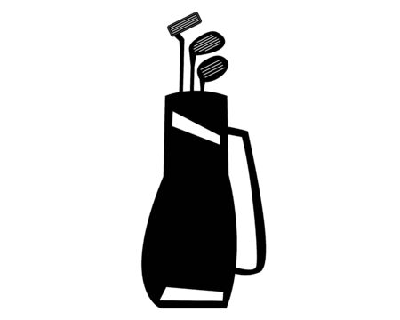 Golf club icon.  illustration Vector about golf .  golf club bagのイラスト素材