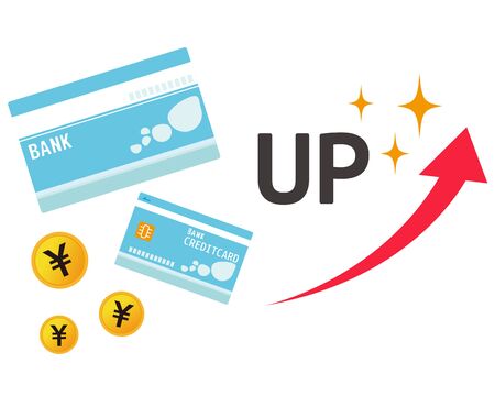 Passbook , credit card, Cash card, Vector illustrationのイラスト素材