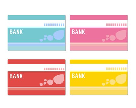 Illustration of saving money. Japanese yen.passbook.のイラスト素材
