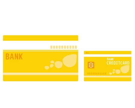Passbook , credit card, Cash card, Vector illustrationのイラスト素材