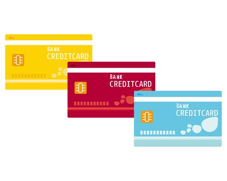 Cash card, credit card, Vector illustrationのイラスト素材