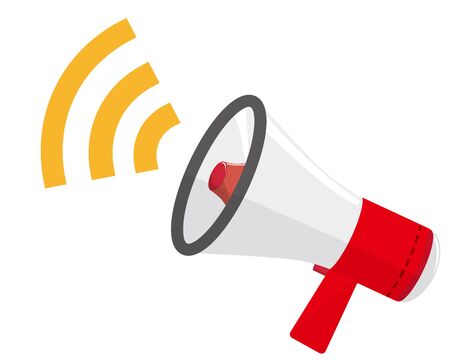 Sale megaphone vector illustration .  Delivery promotion and bargain icons .のイラスト素材