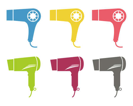 Vector illustration of hairdryer .のイラスト素材