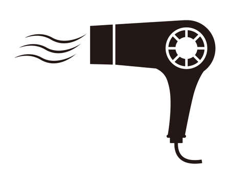Vector illustration of hairdryer .のイラスト素材