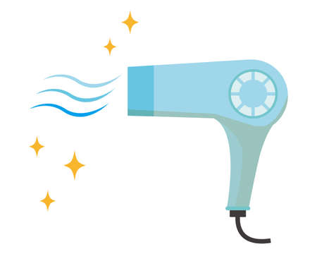 Vector illustration of hairdryer .のイラスト素材