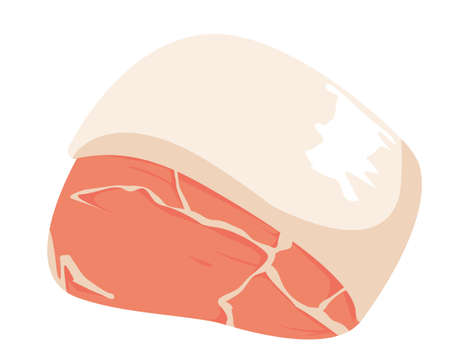 Vector illustration of cut pork .のイラスト素材