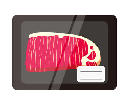 Illustration of cut beef, illustration of Japanese beefのイラスト素材