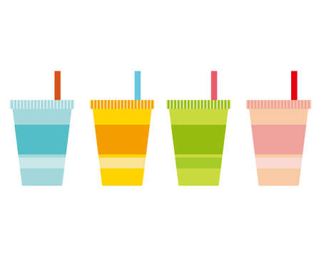 Vector illustration of drink cup .のイラスト素材