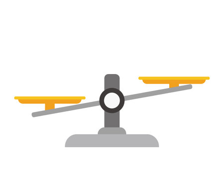 Vector illustration of balance .のイラスト素材