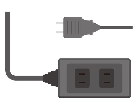 Vector illustration of power stripのイラスト素材
