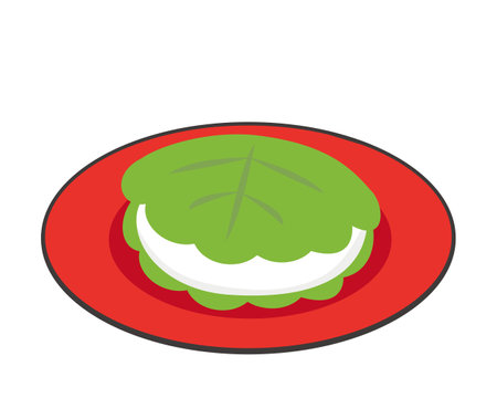 Vector illustration of  and kashiwa mochiのイラスト素材