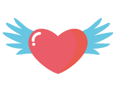 Vector illustration of a cute heart. Valentine .のイラスト素材