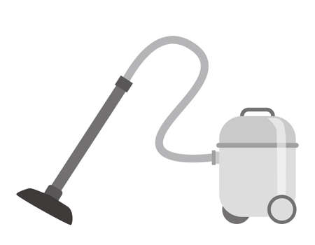 Vacuum cleaner vector illustration. Home appliances.のイラスト素材