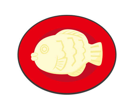 Vector illustration of Taiyaki. Japanese sweets.ãのイラスト素材