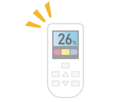 Air conditioner remote control vector illustration.のイラスト素材