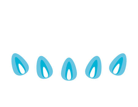 Vector illustration of flame. Gas. Fire.のイラスト素材