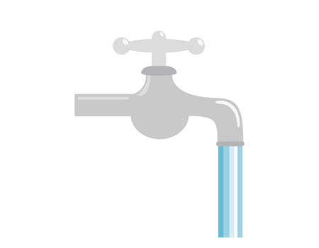 Water faucet. Vector illustration.のイラスト素材