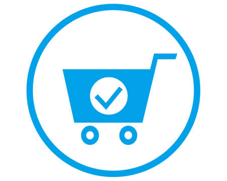 Vector illustration of a shopping basket.のイラスト素材