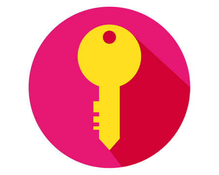 Vector illustration of the key.のイラスト素材