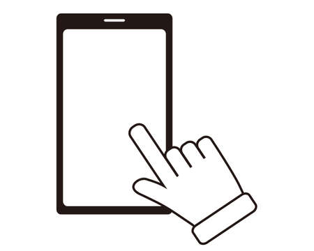 smartphoneのイラスト素材