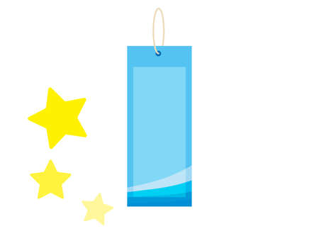 Tanabata  vector illustration. "Tanabata" a traditional Japanese event. Written in Tanabata and Japanese.のイラスト素材