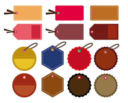 tag. flame. Frame. Sticky notes. Sale. Discount.のイラスト素材