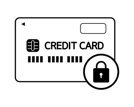 Cash card. credit card.のイラスト素材