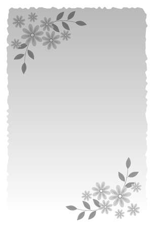 Postcard in mourning. Simple flower background.のイラスト素材