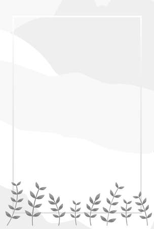 Postcard in mourning. Simple grass background.のイラスト素材