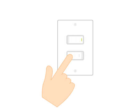 Power switch for fluorescent lamp.ãVector illustration.のイラスト素材