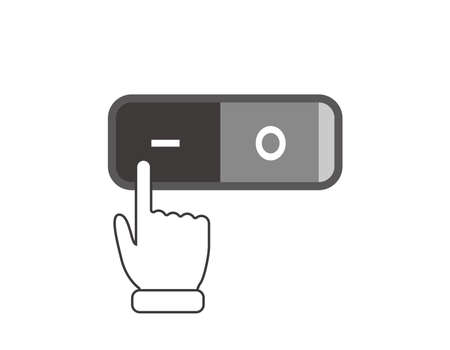 Power switch for fluorescent lamp.ãVector illustration.のイラスト素材