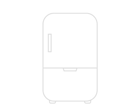 Refrigerator illustration . Vector illustration . Icon .のイラスト素材