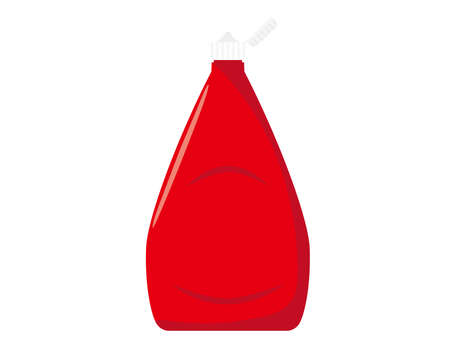 Ketchup sauce. Icon. Vector illustration.のイラスト素材